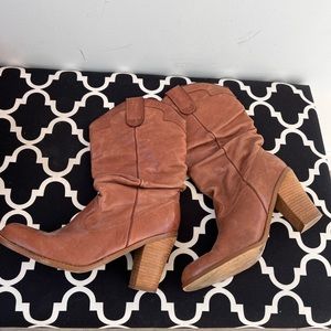 Steve Madden brown leather boots